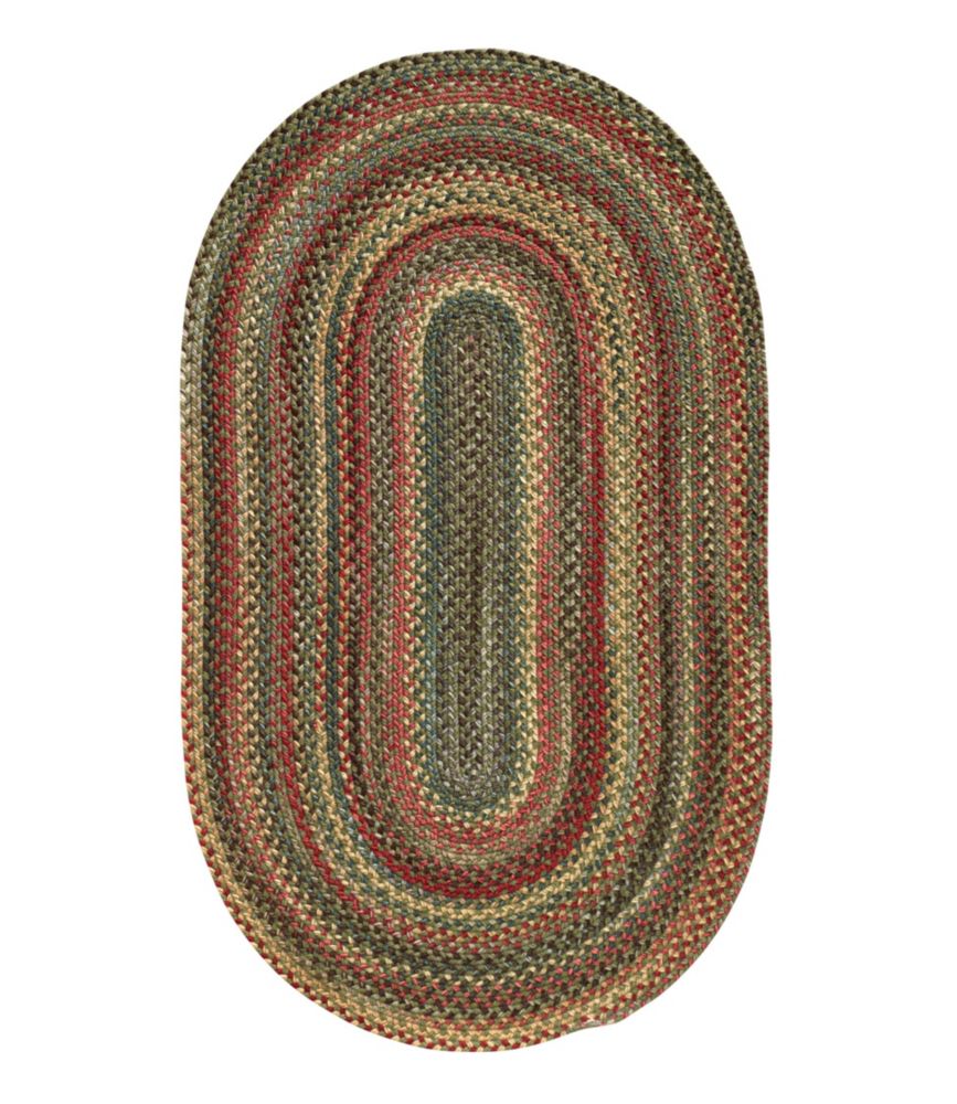 L.L.Bean Braided Wool Rug, Oval - US 5540
