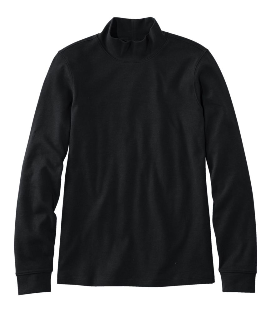 Women's L.L.Bean Interlock Mock-Turtleneck, Long-Sleeve - US 7222