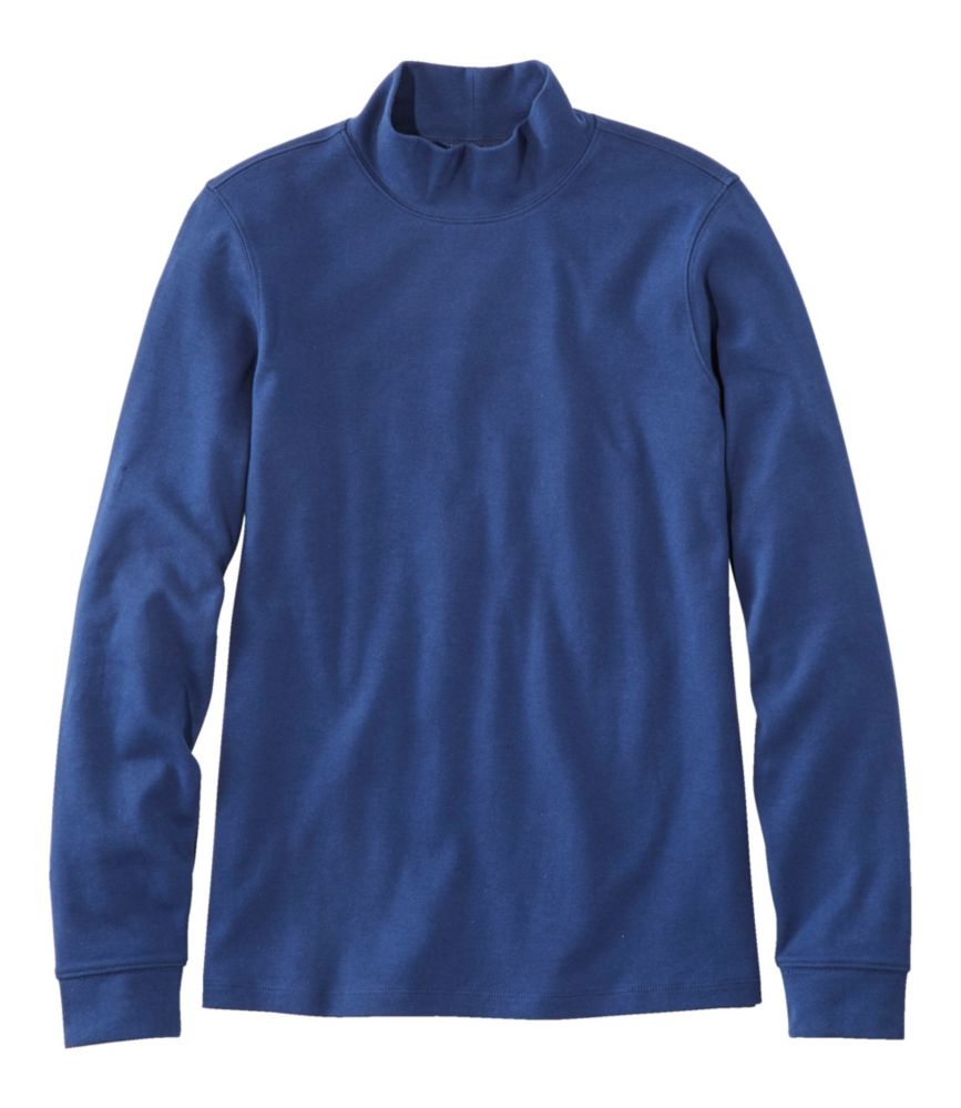 Women's L.L.Bean Interlock Mock-Turtleneck, Long-Sleeve - US 1975