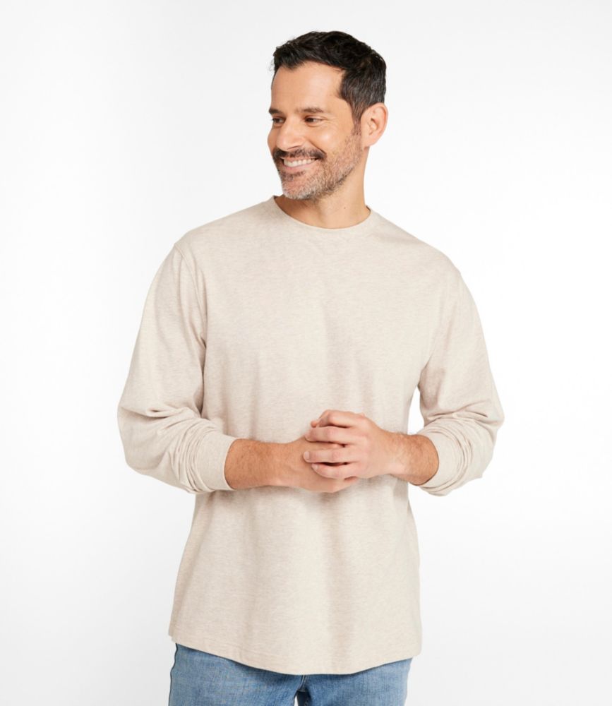 Men's Carefree Unshrinkable Tee, Traditional Fit, Long-Sleeve - US 7750