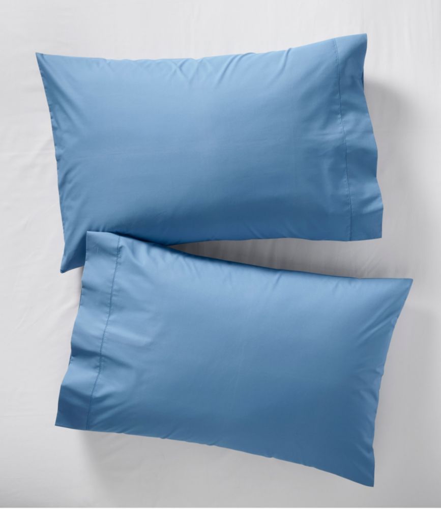 280-Thread-Count Pima Cotton Percale Pillowcases, Set of Two - US 3939