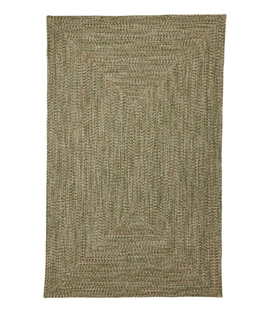 All-Weather Braided Rug, Concentric Pattern Rectangular - US 5457