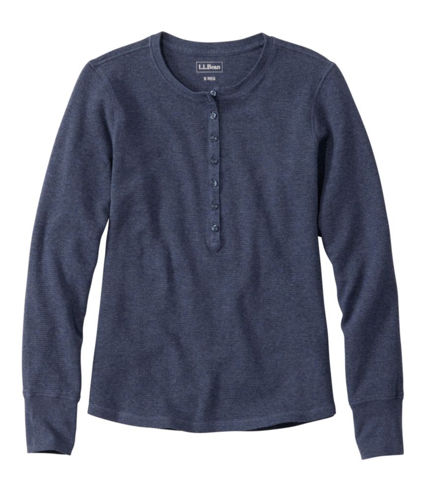 Women's Waffle-Knit Henley - US 3538