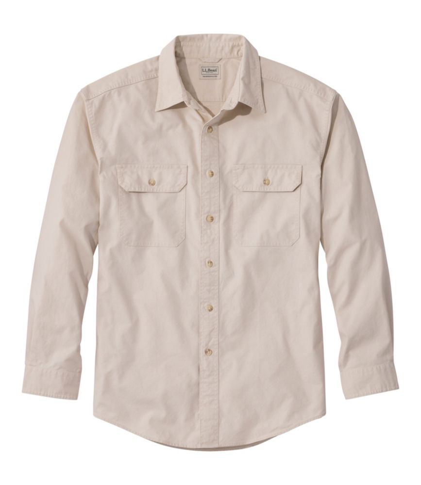 Men's Sunwashed Canvas Shirt, Traditional Fit - US 0719