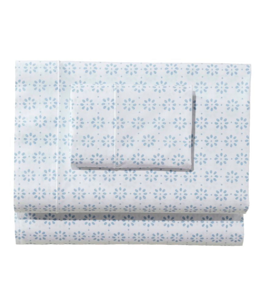 Sunwashed Percale Sheet Collection, Print - US 7175
