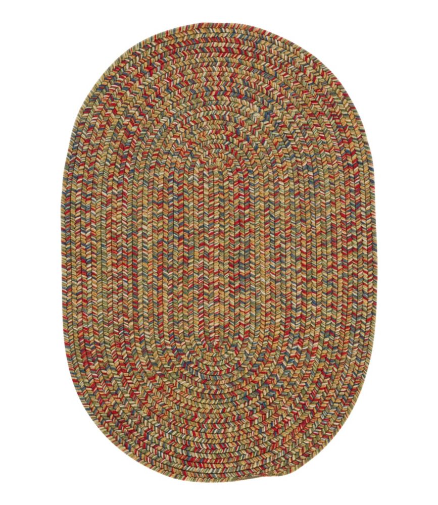 All-Weather Braided Rug, Concentric Pattern Oval - US 3554