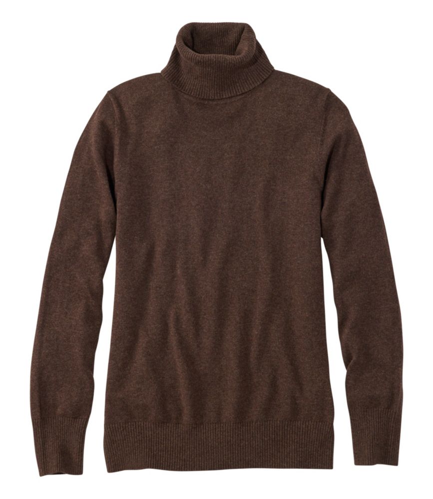 Women's Cotton/Cashmere Sweater, Turtleneck - US 1773