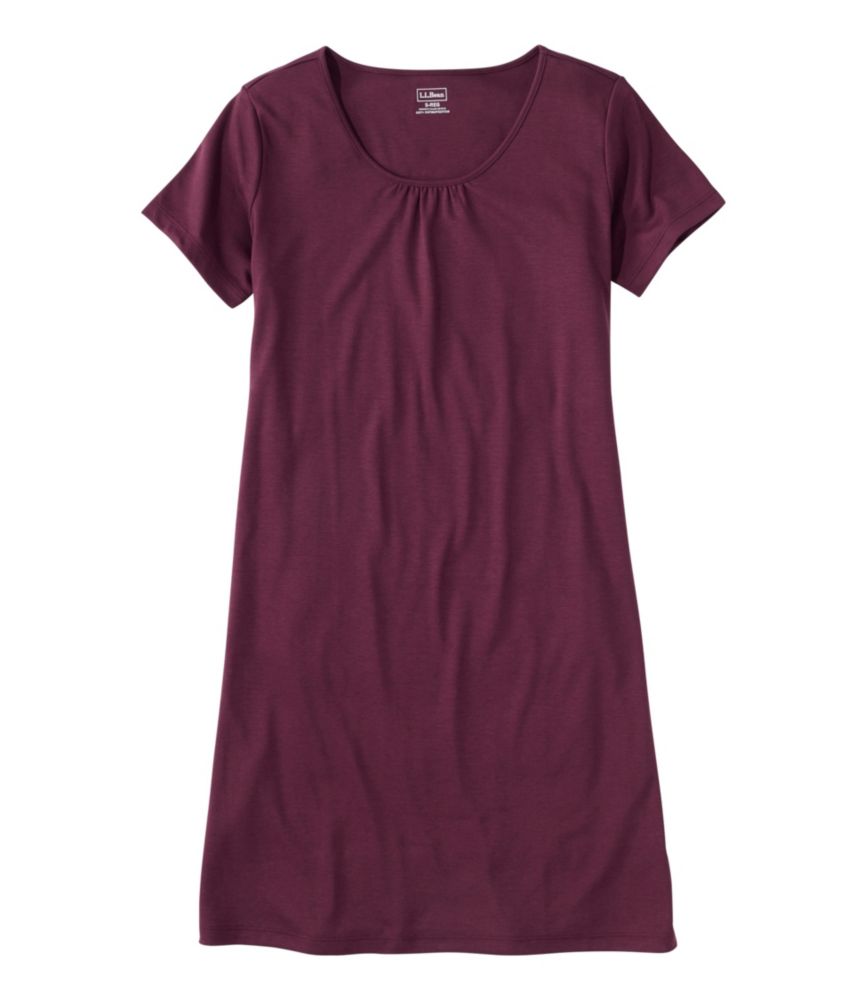 Women's Supima® Nightgown, Short-Sleeve - US 3714