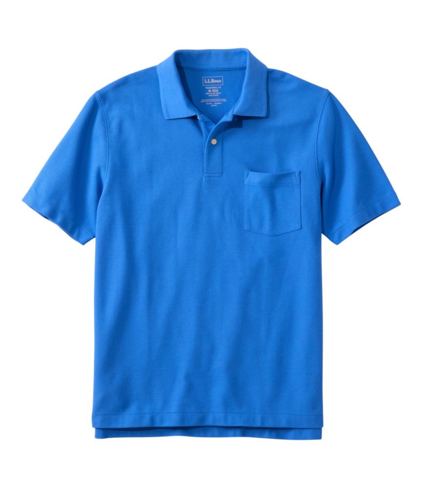 Men's Premium Double L® Polo, Hemmed Short-Sleeve with Pocket - US 4619
