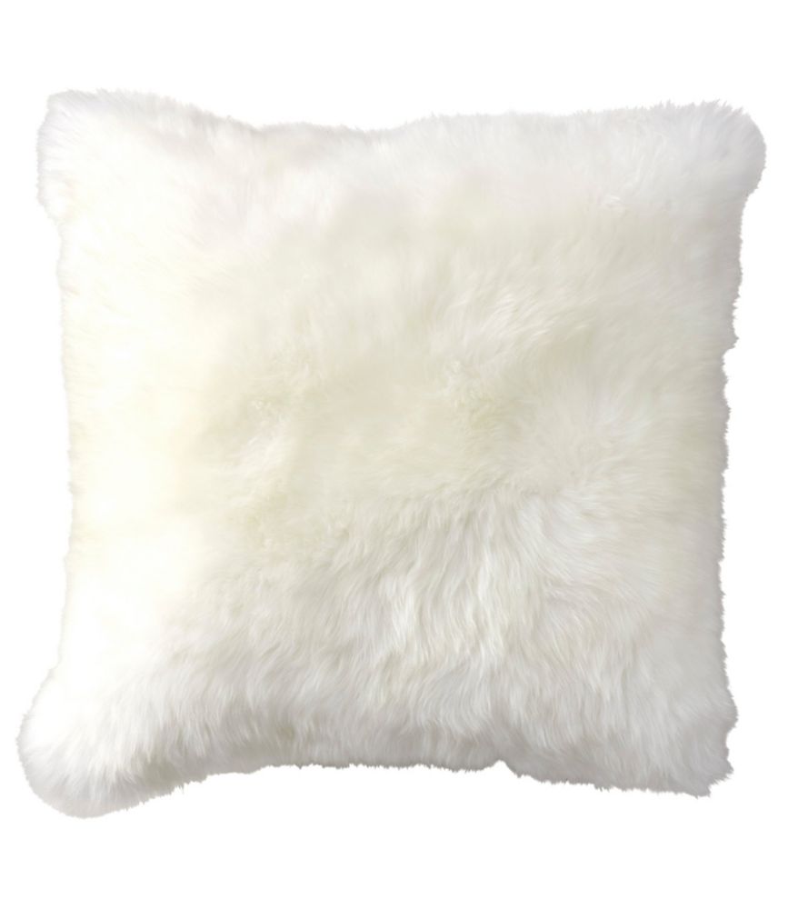 Sheepskin Throw Pillow, 14" x 14" - US 2629
