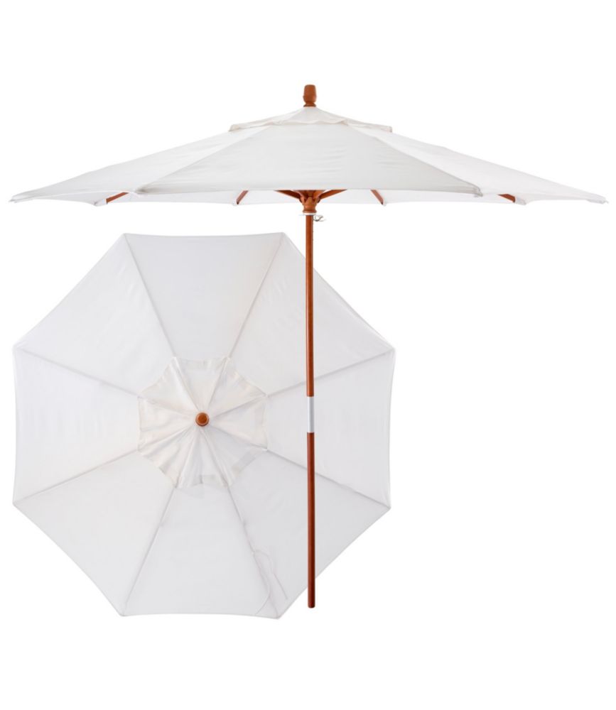 Sunbrella Market Umbrella, Wood - US 6051