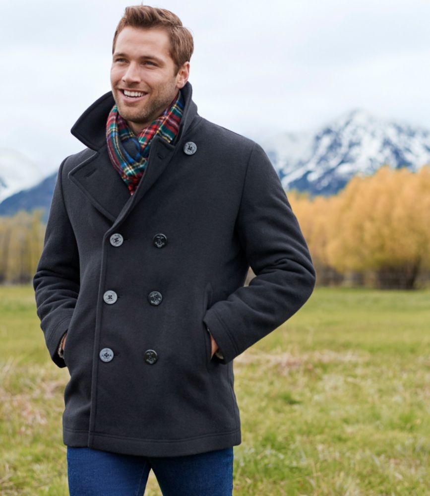 Men's L.L.Bean Wool Peacoat - US 8372