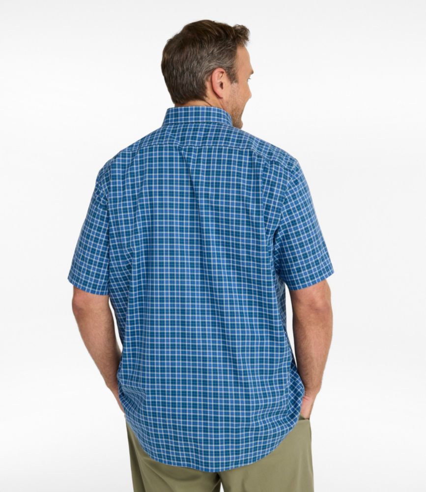 Men's Wrinkle-Free Kennebunk Sport Shirt, Traditional Fit Short-Sleeve Check - US 4804