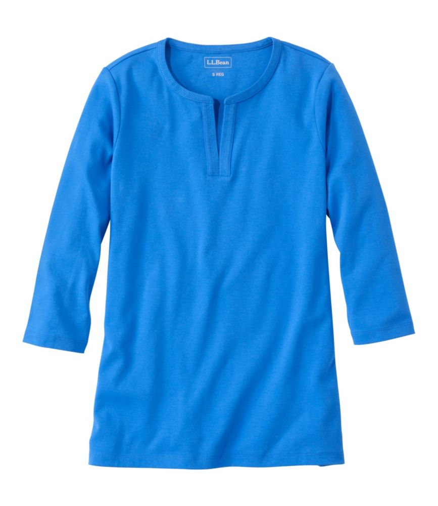 Women's L.L.Bean Tee, Three-Quarter-Sleeve Splitneck Tunic - US 1366