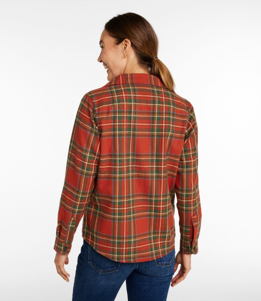 Women's Scotch Plaid Flannel Shirt, Relaxed - US 1247
