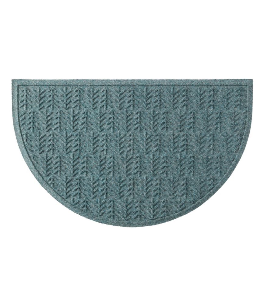 Everyspace Recycled Waterhog Doormat, Half Round, Trees - US 0450