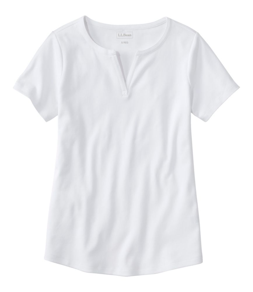 Women's L.L.Bean Tee, Short-Sleeve Notch-Neck - US 2310
