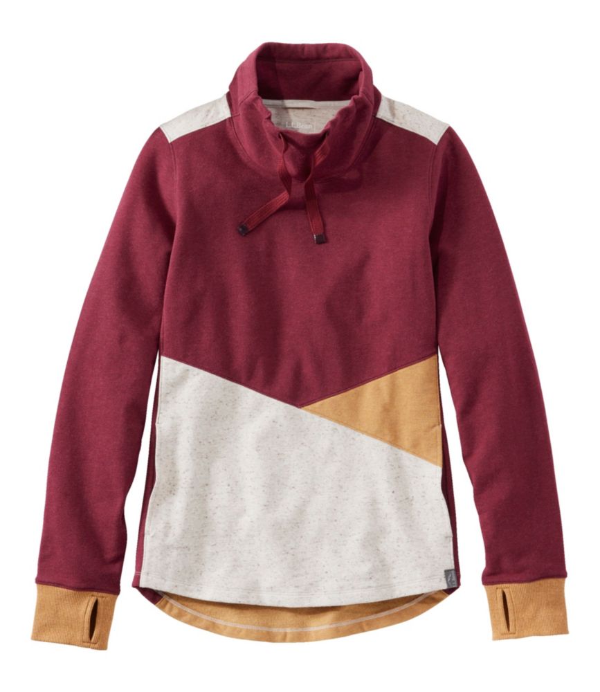 Women's L.L.Bean Cozy Mixed-Knit Pullover, Colorblock - US 0333