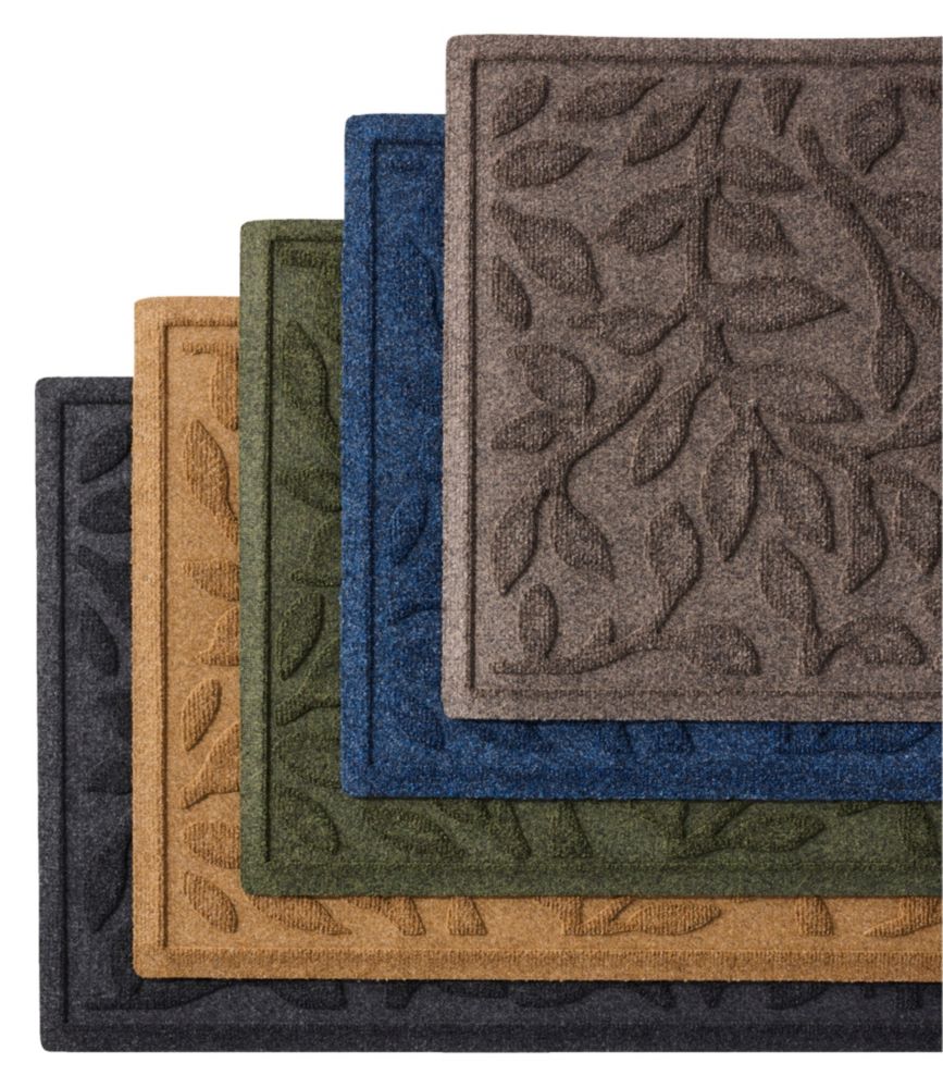 Heavyweight Recycled Waterhog Mat Runner, Woodland Leaf - US 4597