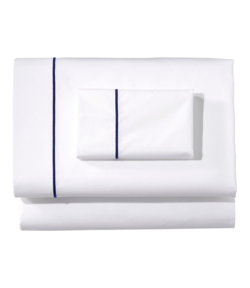 Premium Egyptian Percale Sheet Collection, Satin Stitch - US 8122