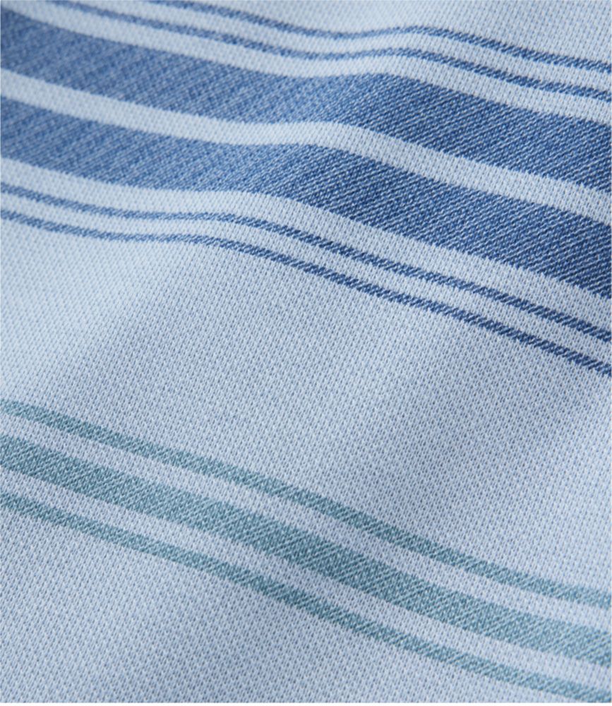 Men's Comfort Stretch Performance® Piqué, Quarter-Zip Pullover, Stripe - US 0816