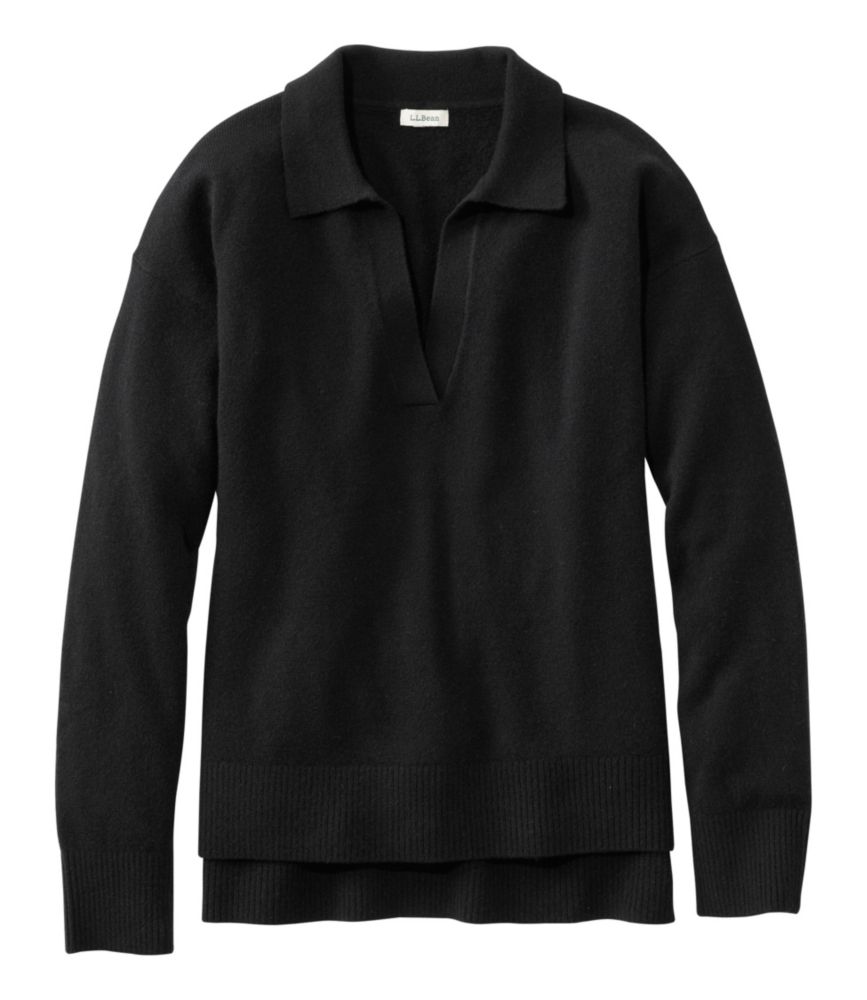 Women's Classic Cashmere Sweater, Relaxed Polo - US 2272