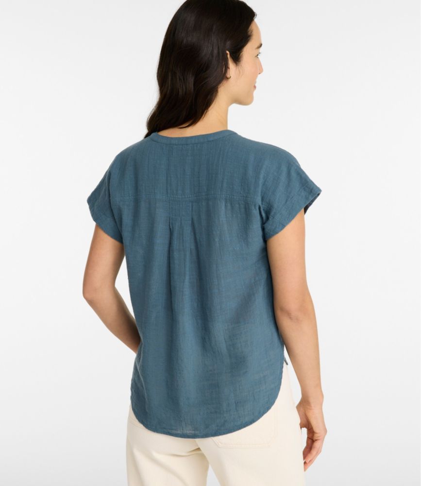 Women's L.L.Bean Day Breeze Shirt, Short-Sleeve Popover - US 2112