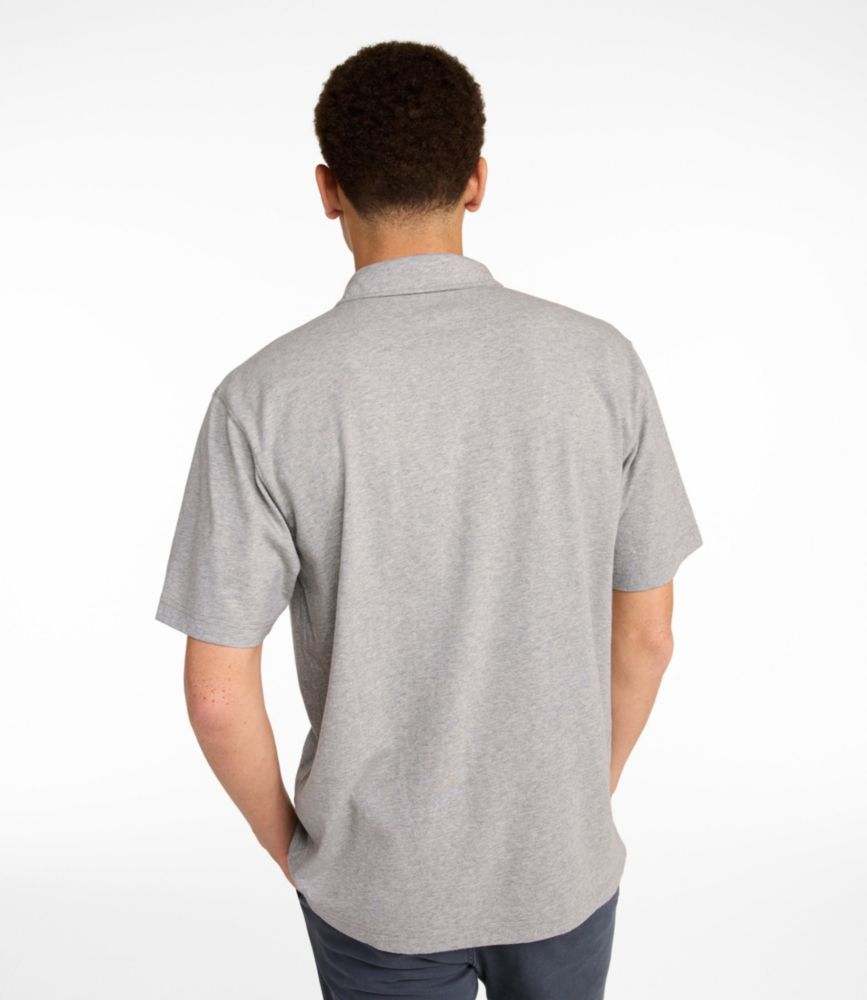 Men's Carefree Unshrinkable Polo, Short-Sleeve, Without Pocket - US 0900