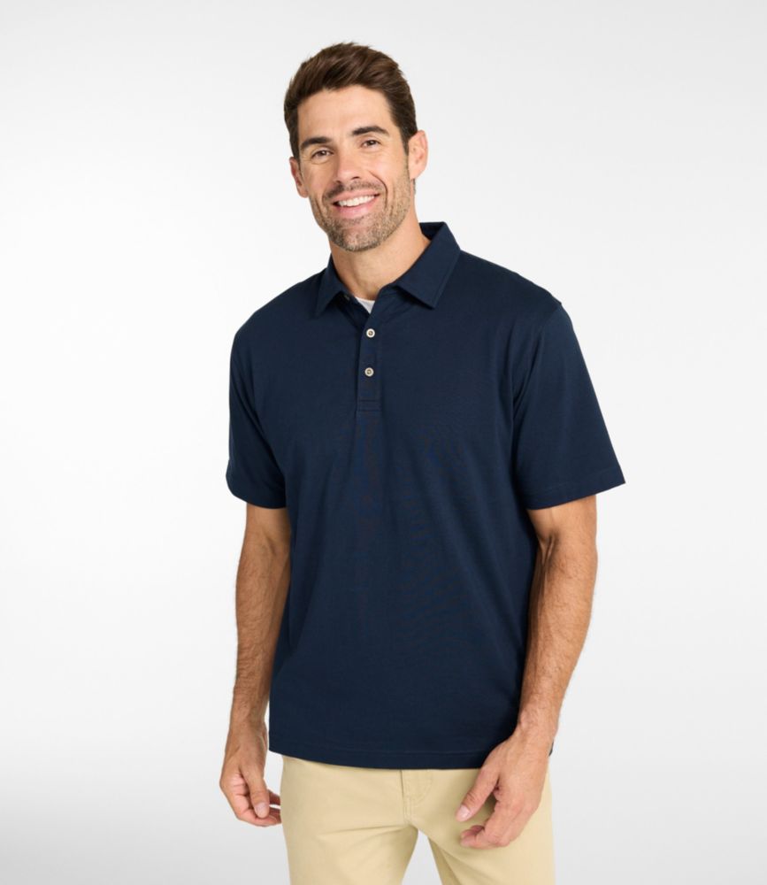 Men's Carefree Unshrinkable Polo, Short-Sleeve, Without Pocket - US 1370