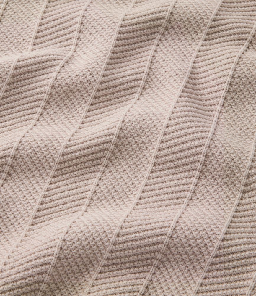 Men's Sunwashed Textured Cotton Sweater, Herringbone 1/4 Zip - US 2663