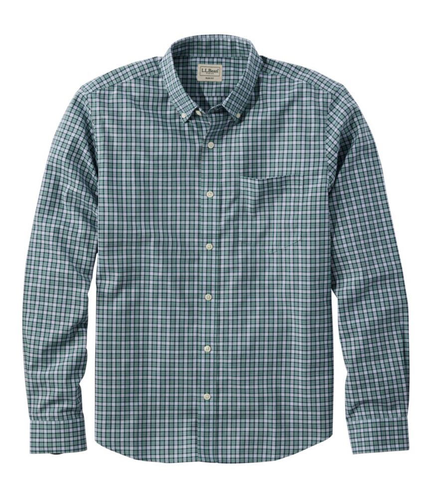 Men's Wrinkle-Free Kennebunk Sport Shirt, Long-Sleeve, Slim Fit, Check - US 1061