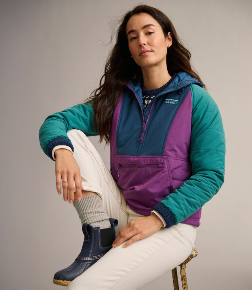 Women's Mountain Classic Insulated Anorak, Colorblock - US 5758