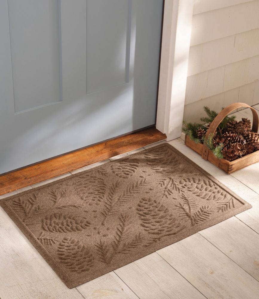 Everyspace Recycled Waterhog Doormat, Pine Cones - US 0987