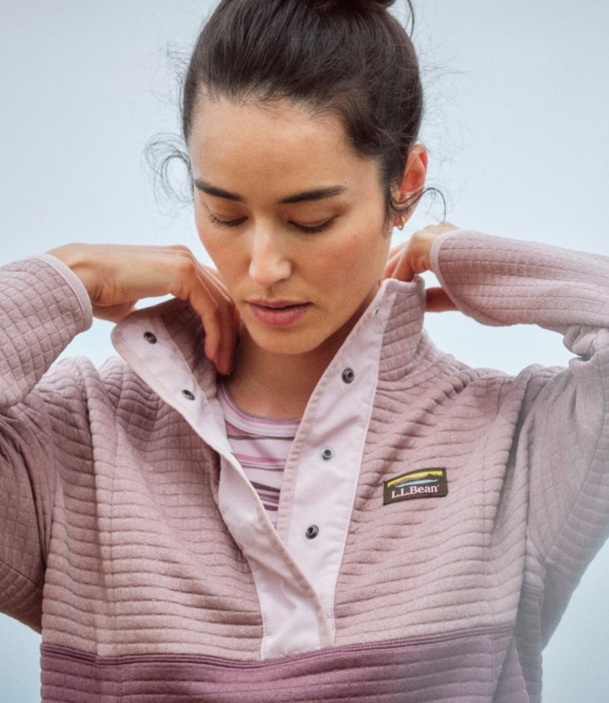 Women's Airlight Grid Pullover, Colorblock - US 8366
