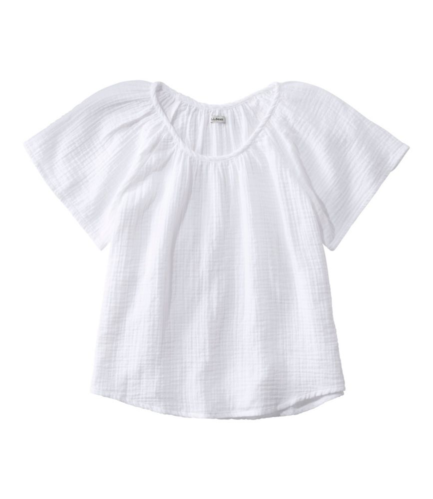 Women's Cloud Gauze Shirt, Short-Sleeve Scoopneck - US 5825