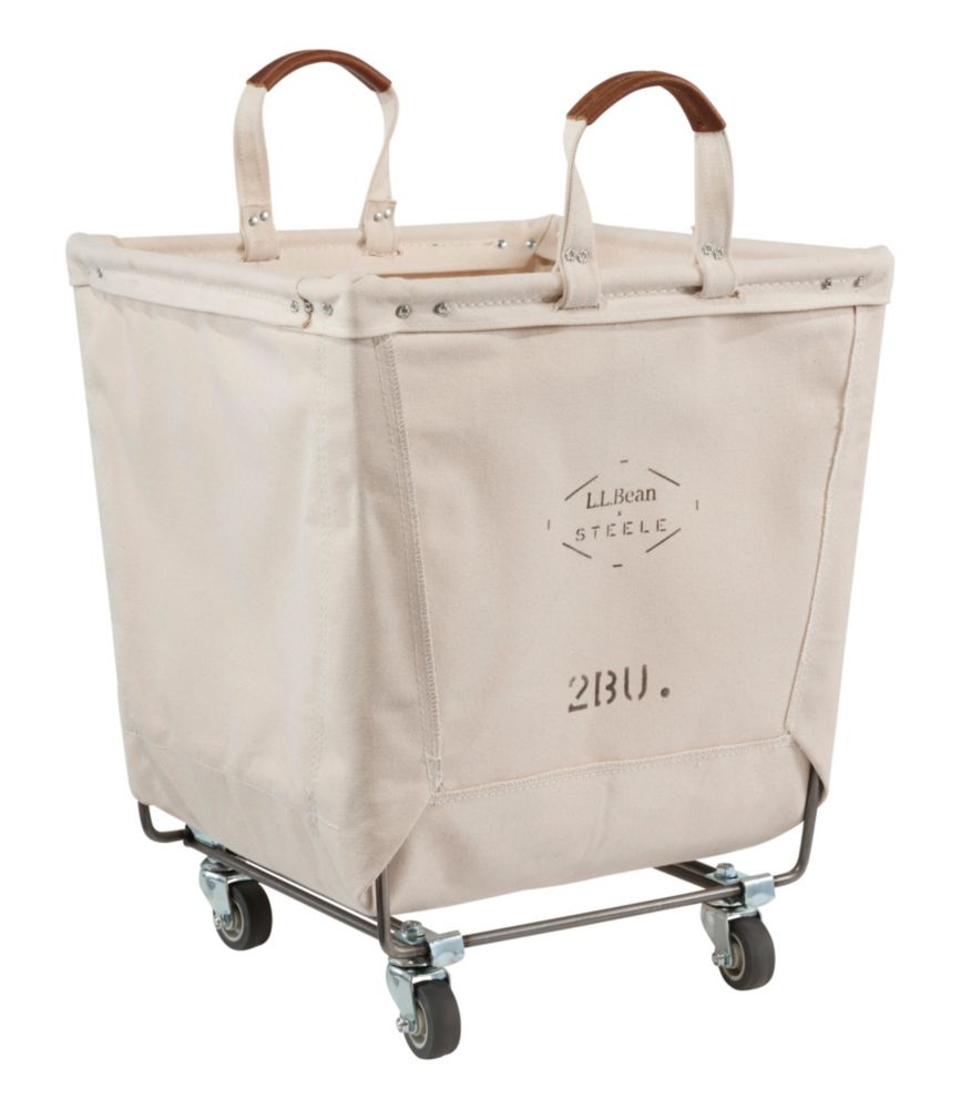 L.L.Bean x Steele Two Bushel Carry Basket With Casters - US 9418