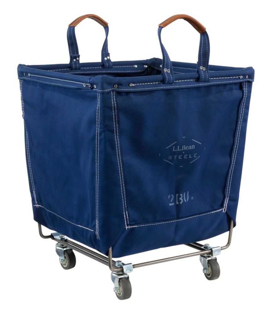 L.L.Bean x Steele Two Bushel Carry Basket With Casters - US 1104