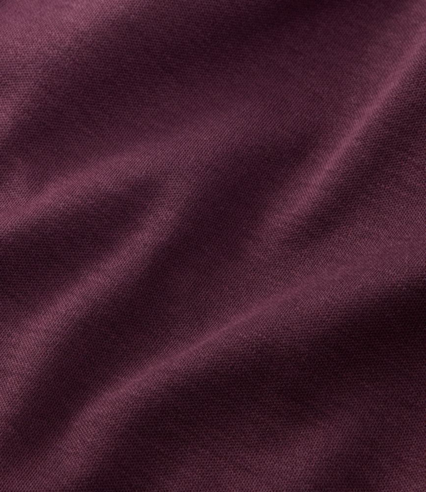 Women's Pima Cotton Tee, Long-Sleeve Open V-Neck - US 7622