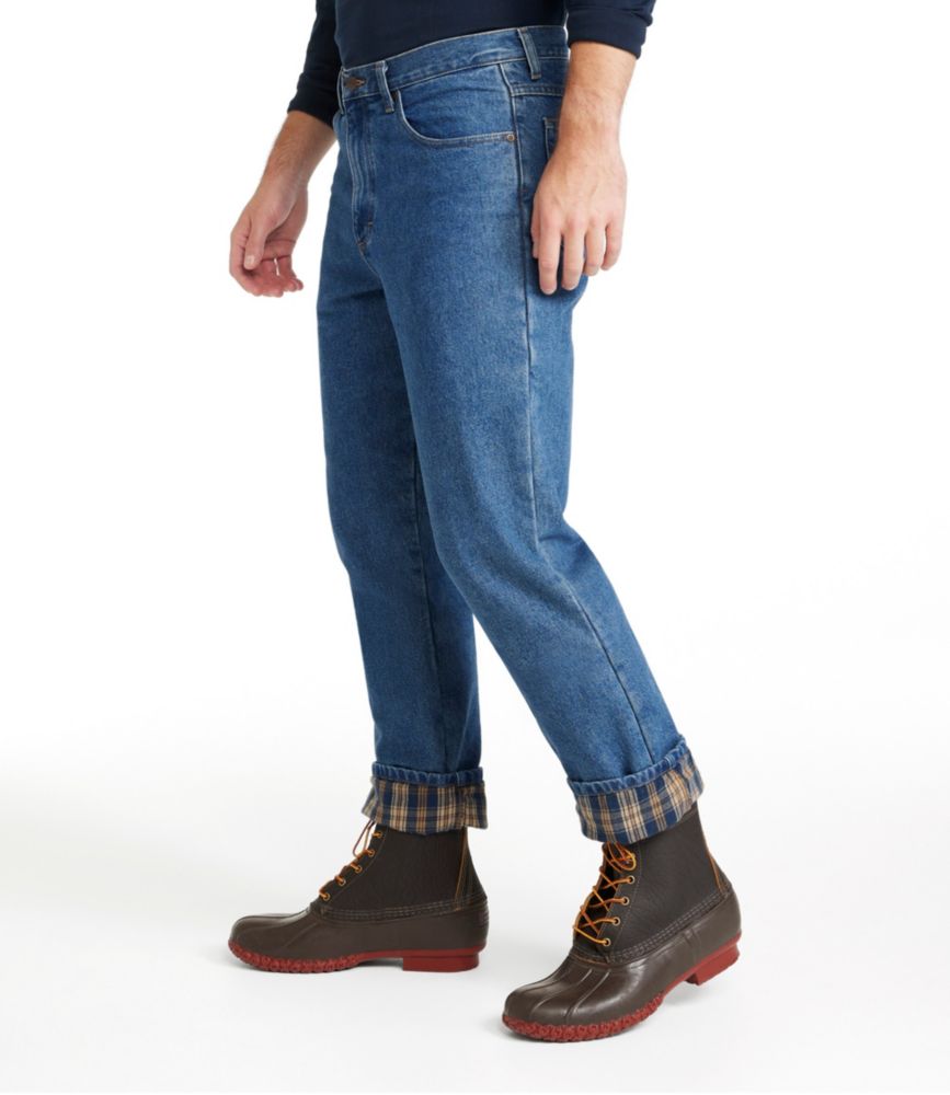 Men's Double L® Jeans, Classic Fit, Flannel-Lined - US 3046
