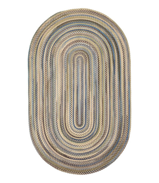 L.L.Bean Braided Wool Rug, Oval - US 3129