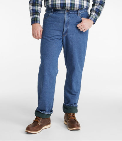 Men's Double L® Jeans, Classic Fit, Fleece-Lined - US 6102