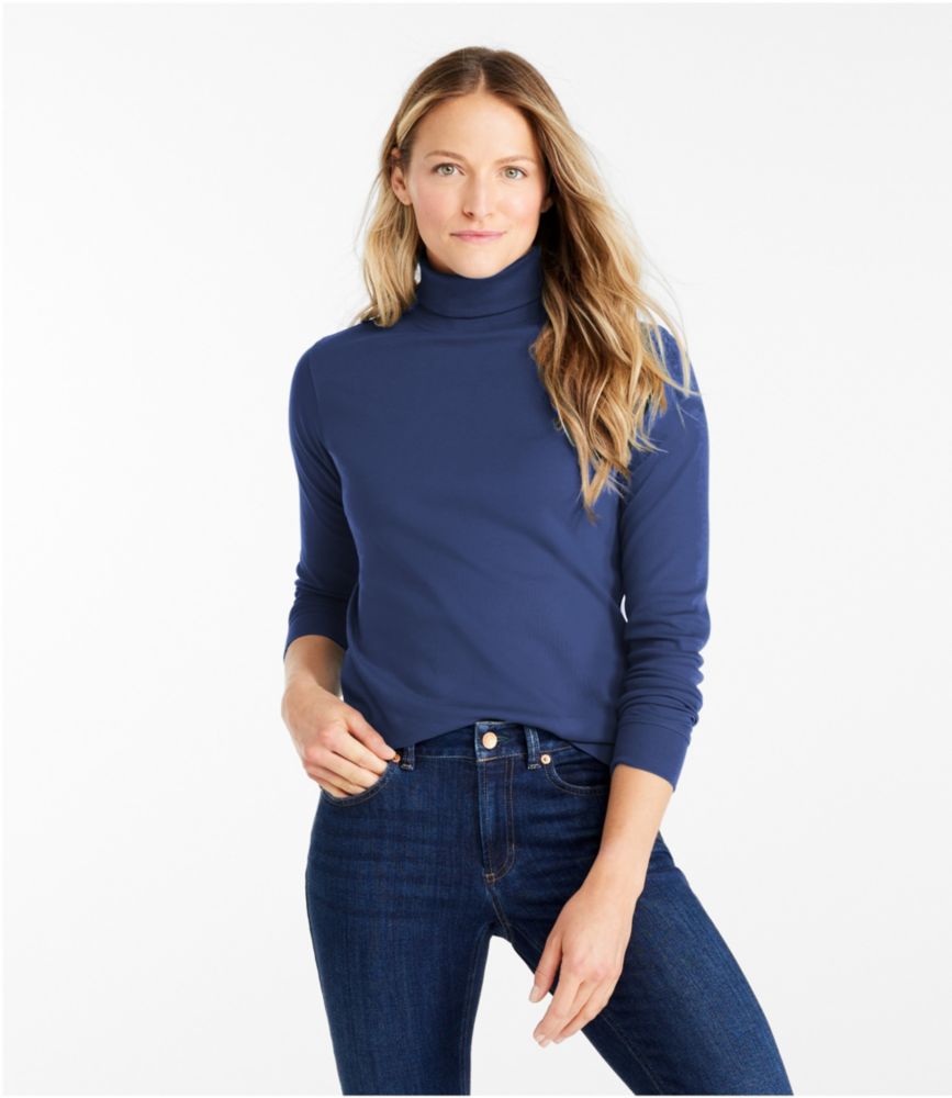 Women's L.L.Bean Interlock Turtleneck, Long-Sleeve - US 9130