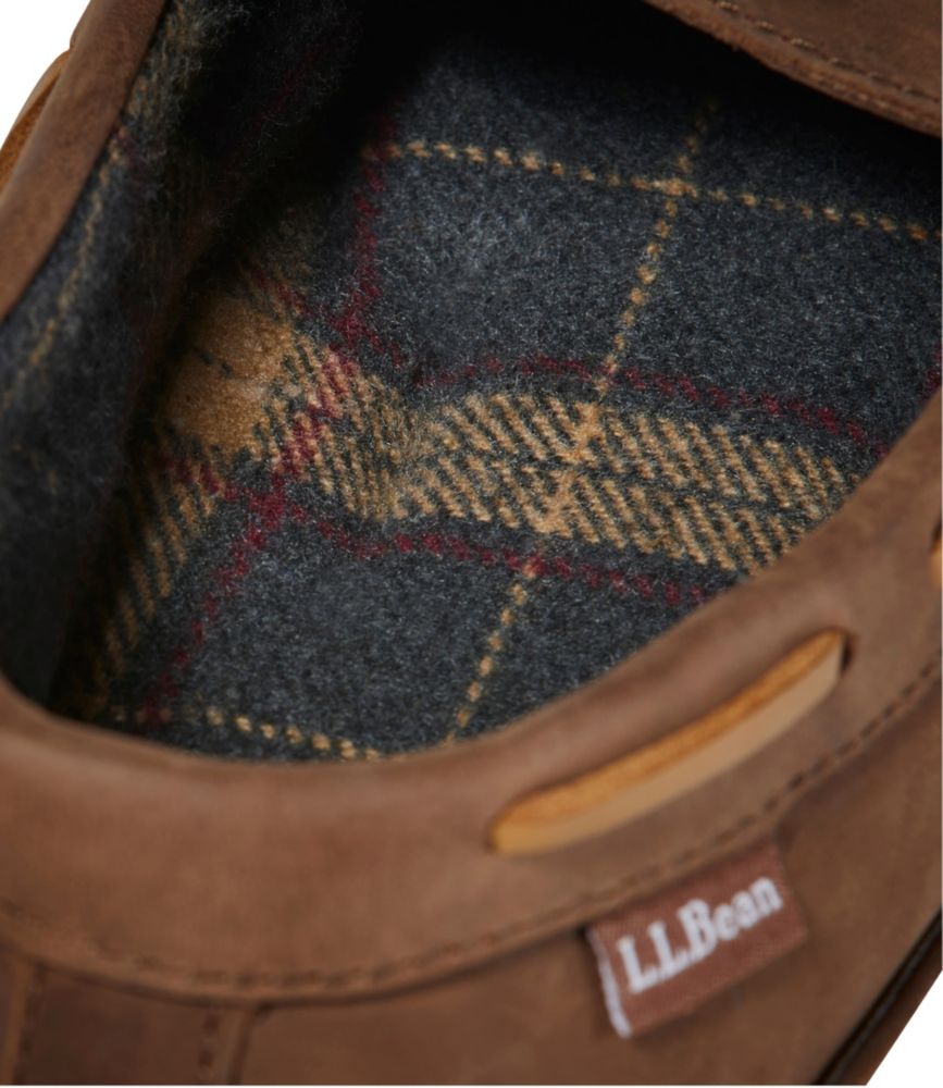 Men's Handsewn Slippers, Flannel-Lined - US 4144