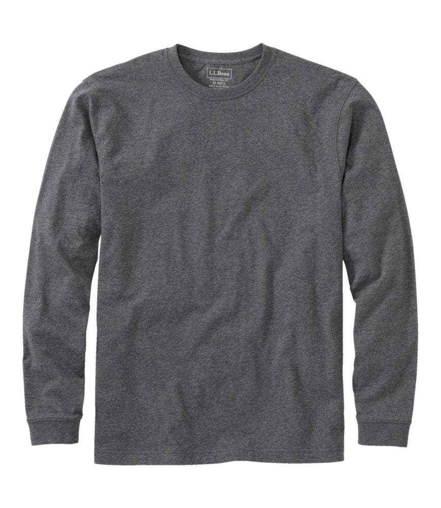 Men's Carefree Unshrinkable Tee, Traditional Fit, Long-Sleeve - US 5784