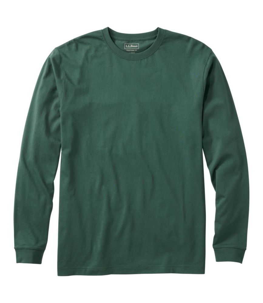 Men's Carefree Unshrinkable Tee, Traditional Fit, Long-Sleeve - US 8127