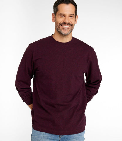 Men's Carefree Unshrinkable Tee, Traditional Fit, Long-Sleeve - US 0502