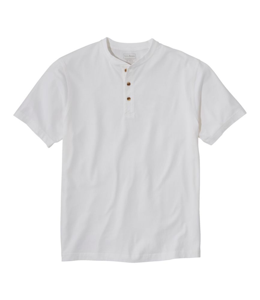 Men's Carefree Unshrinkable Tee, Traditional Fit, Henley - US 5747