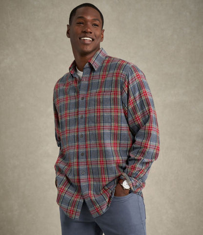 Men's Scotch Plaid Flannel Shirt, Traditional Fit - US 7081