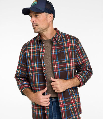 Men's Scotch Plaid Flannel Shirt, Traditional Fit - US 6113