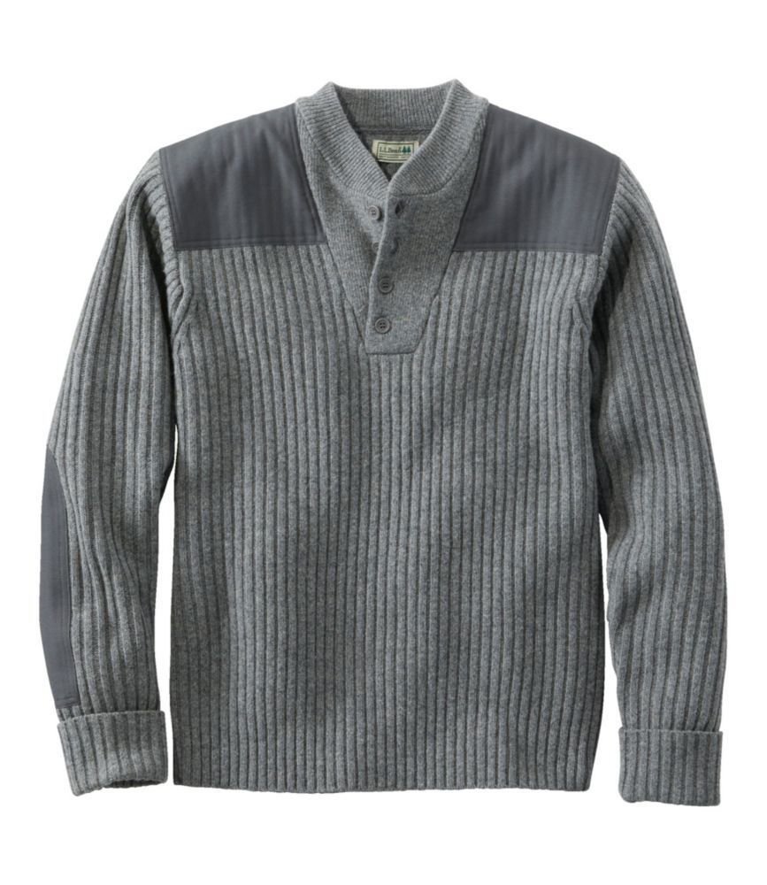 Men's Commando Sweater, Henley - US 1242